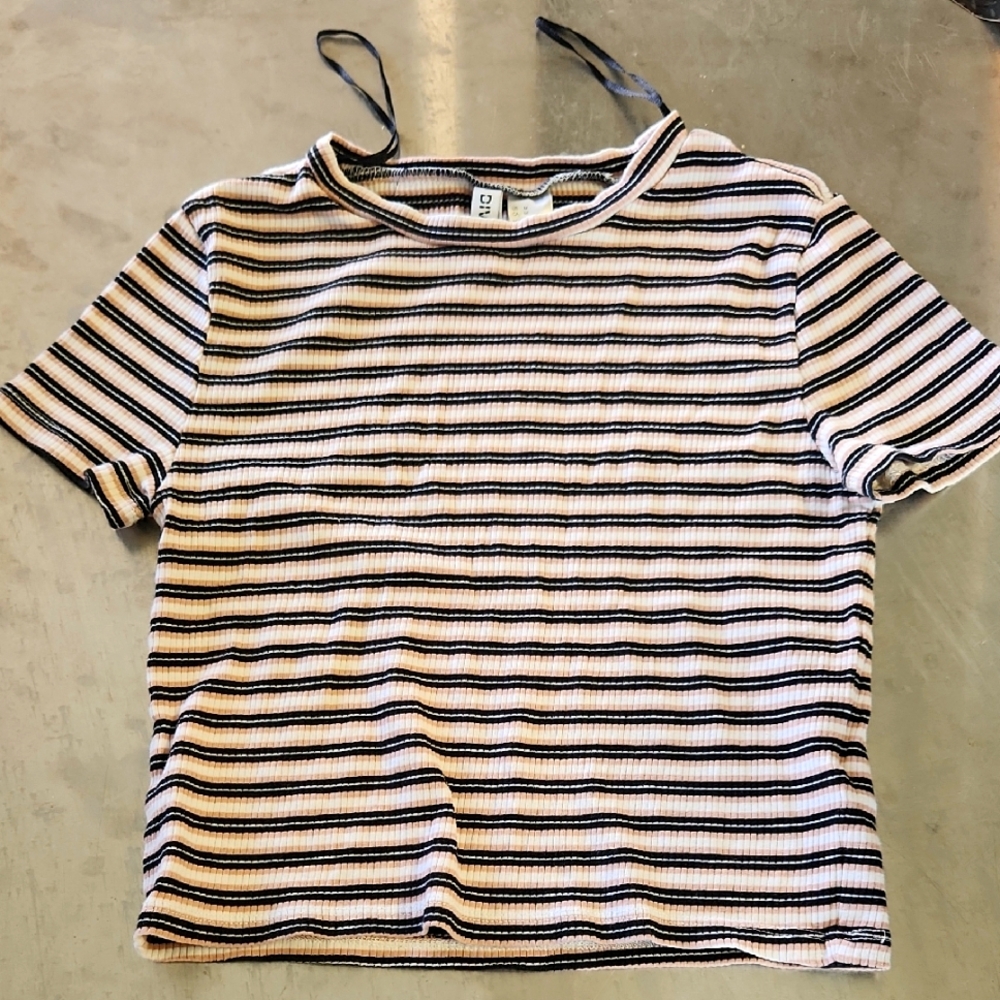 Striped Short Sleeve Top